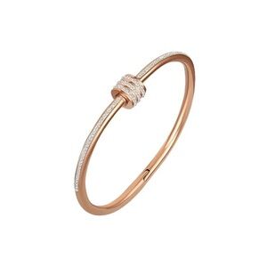 *NEW* Rose gold tone plated crystal bangle